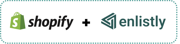 Shopify + Enlistly logo